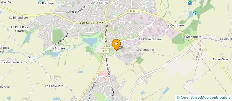 localisation de l'entreprise SCI ELAGE à SEVREMOINE