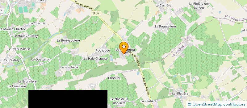 localisation de l'entreprise SCI ELAIN  LE LOROUX-BOTTEREAU