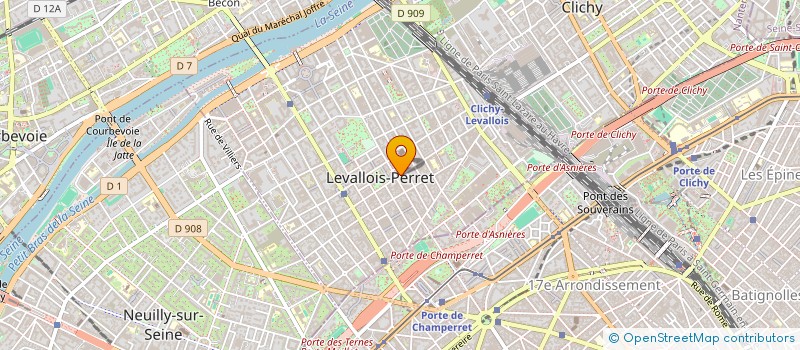 localisation de l'entreprise SCI ELALVI à LEVALLOIS-PERRET