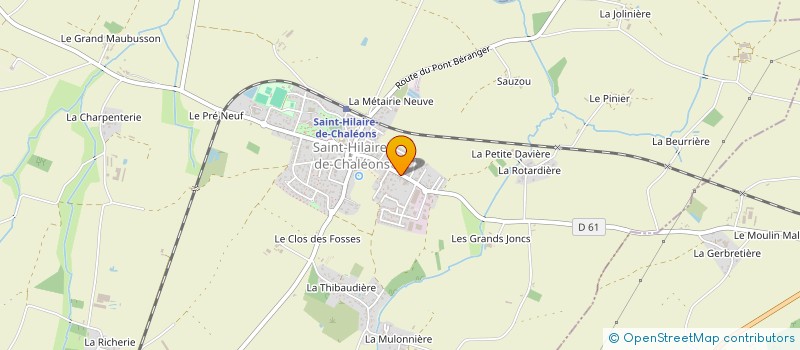 localisation de l'entreprise SCI ELAM  SAINT-HILAIRE-DE-CHALEONS