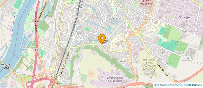 localisation de l'entreprise SCI ELAN à VALENCE
