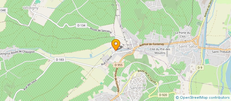 localisation de l'entreprise SCI ELAN  SANCERRE