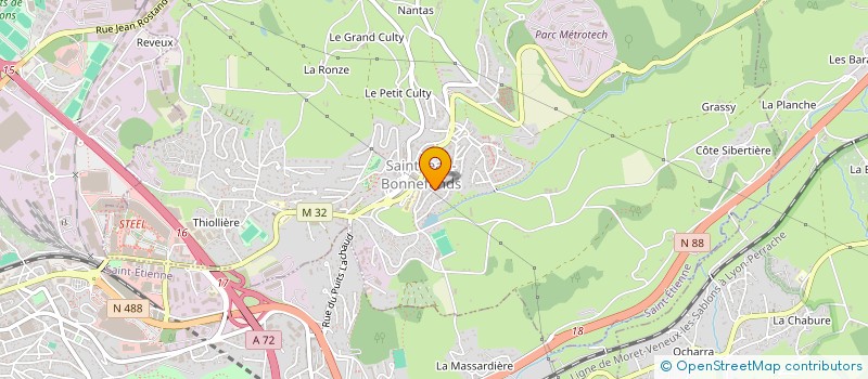 localisation de l'entreprise SCI ELAN  SAINT-JEAN-BONNEFONDS