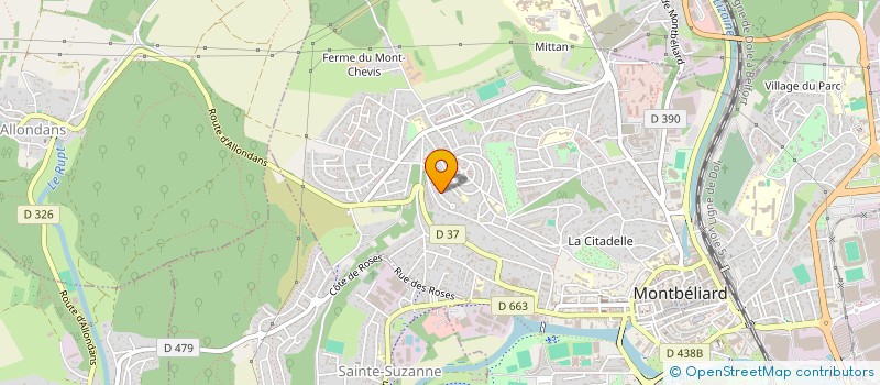 localisation de l'entreprise SCI ELAN à MONTBELIARD