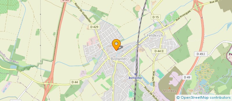 localisation de l'entreprise SCI ELAN68  BOLLWILLER