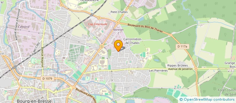 localisation de l'entreprise SCI ELANET à BOURG-EN-BRESSE