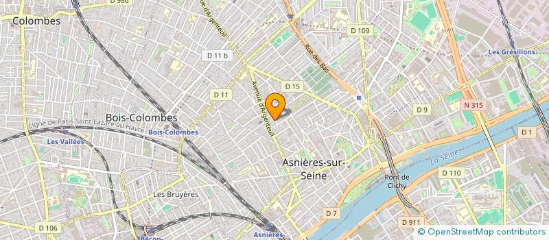 localisation de l'entreprise SCI ELANGO à ASNIERES-SUR-SEINE