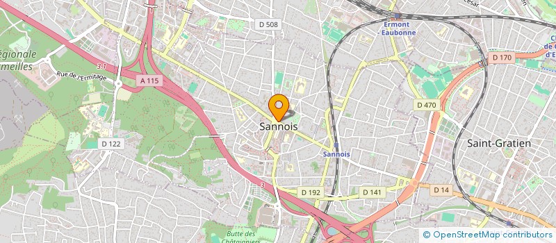 localisation de l'entreprise SCI ELANNA  SANNOIS