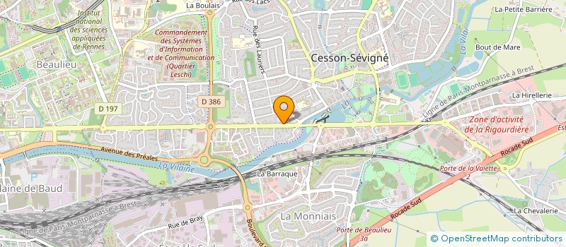 localisation de l'entreprise SCI ELANOR à CESSON-SEVIGNE