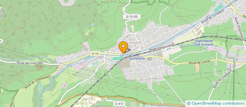 localisation de l'entreprise SCI ELANOV  TURCKHEIM