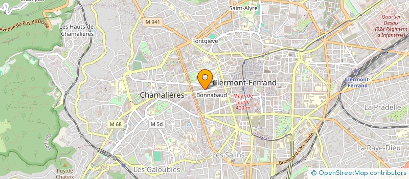 localisation de l'entreprise SCI ELANTRIS  CLERMONT-FERRAND