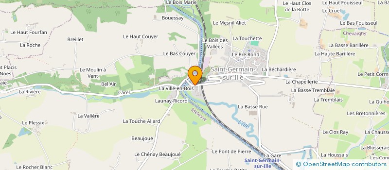 localisation de l'entreprise SCI ELARIG  SAINT-GERMAIN-SUR-ILLE