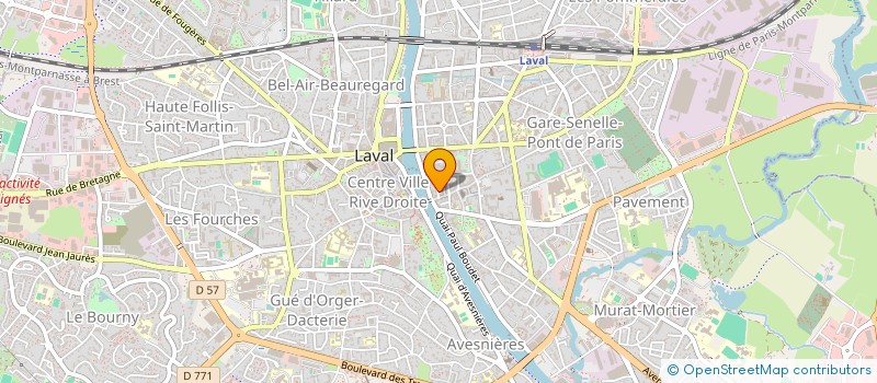 localisation de l'entreprise SCI ELARYVED à LAVAL