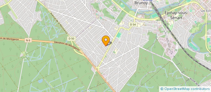 localisation de l'entreprise SCI ELAU  BRUNOY