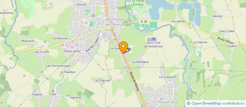 localisation de l'entreprise SCI ELAUDAMBREY  MALAFRETAZ