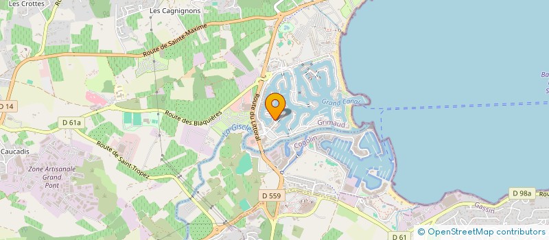 localisation de l'entreprise SCI ELAUMA à GRIMAUD