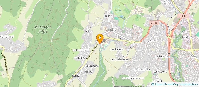 localisation de l'entreprise SCI ELAUNA  POISY