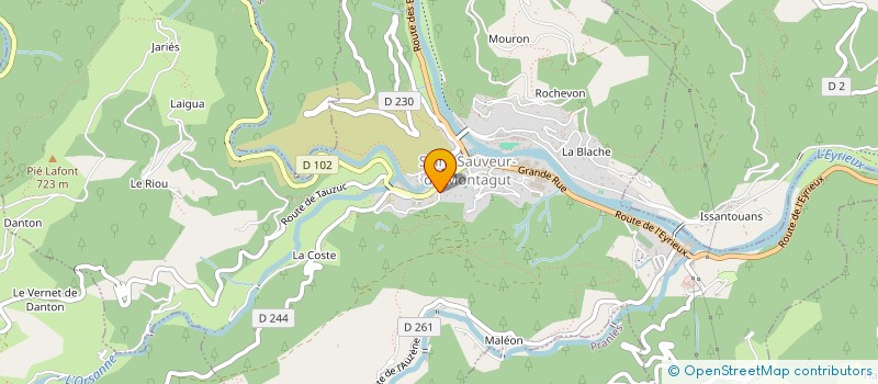 localisation de l'entreprise SCI ELAX  SAINT-SAUVEUR-DE-MONTAGUT