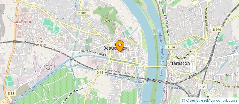 localisation de l'entreprise SCI ELB  BEAUCAIRE