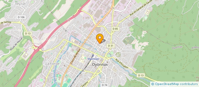 localisation de l'entreprise SCI ELB à OYONNAX