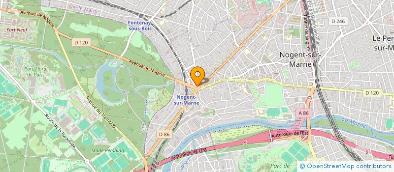 localisation de l'entreprise SCI ELB  NOGENT-SUR-MARNE