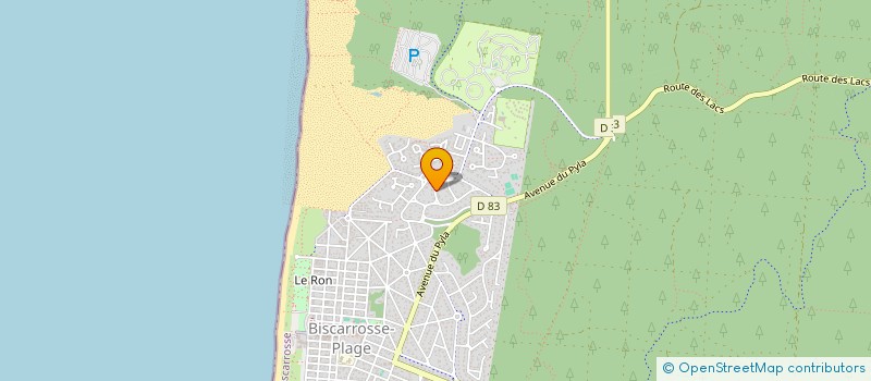 localisation de l'entreprise SCI ELBAUM LACAVE  BISCARROSSE