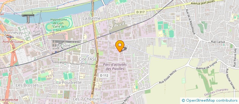 localisation de l'entreprise SCI ELBAZE  DECINES-CHARPIEU