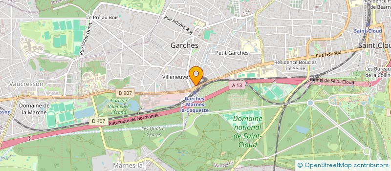 localisation de l'entreprise SCI ELBEUF BLP à GARCHES