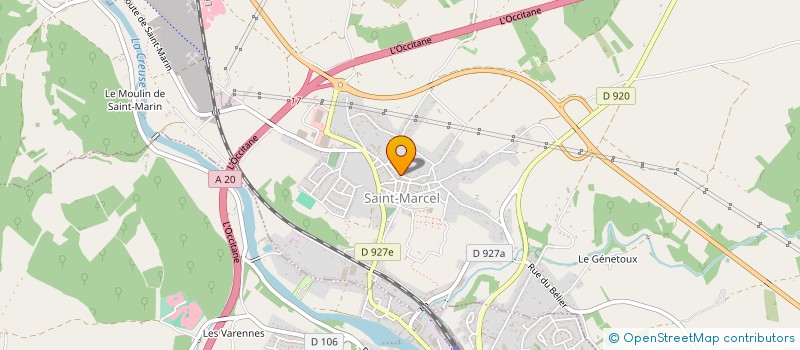 localisation de l'entreprise SCI ELBH à SAINT-MARCEL