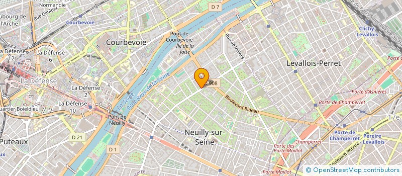 localisation de l'entreprise SCI ELCAM à NEUILLY-SUR-SEINE