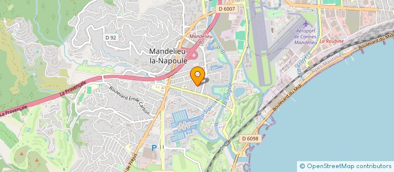localisation de l'entreprise SCI ELCASTORLAZULI à MANDELIEU-LA-NAPOULE
