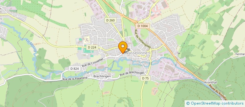 localisation de l'entreprise SCI ELCEANE  WASSELONNE