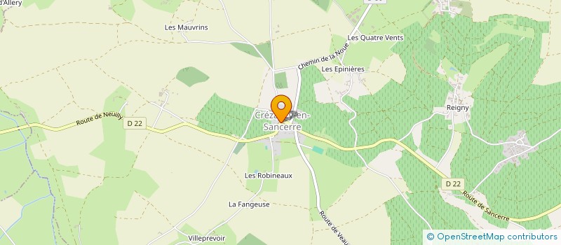 localisation de l'entreprise SCI ELCO  CREZANCY-EN-SANCERRE