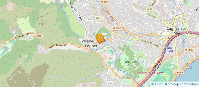 localisation de l'entreprise SCI ELDA à VILLENEUVE-LOUBET