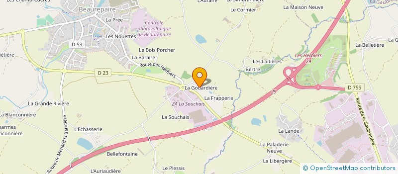 localisation de l'entreprise SCI ELDA  BEAUREPAIRE