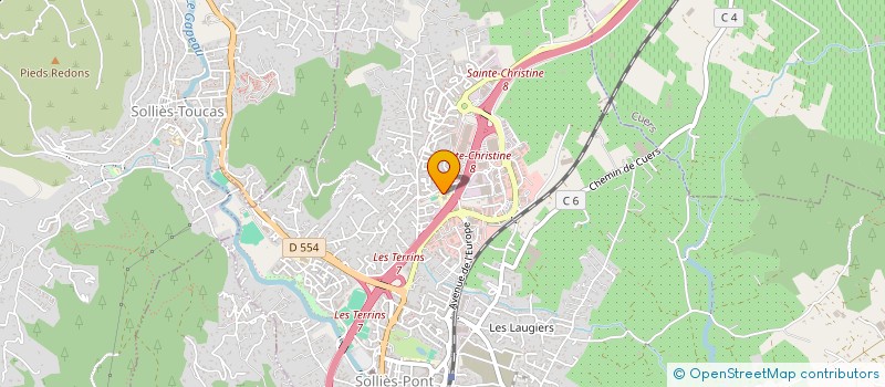 localisation de l'entreprise SCI ELDA  SOLLIES-PONT