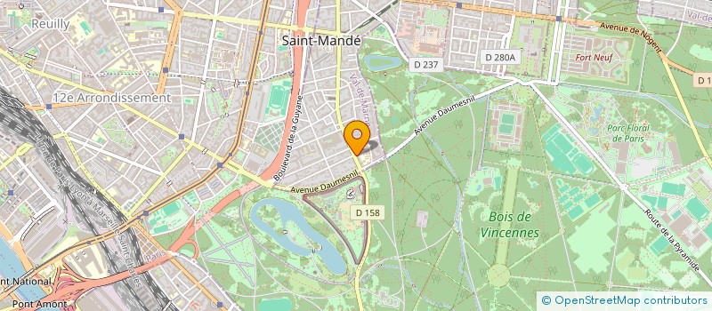 localisation de l'entreprise SCI ELDO à SAINT-MANDE