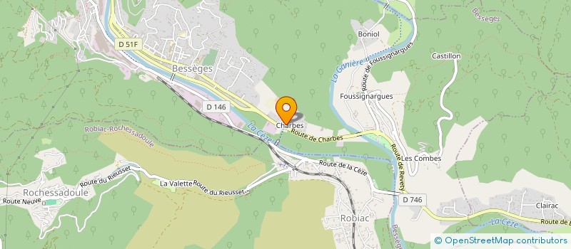 localisation de l'entreprise SCI ELE  BESSEGES