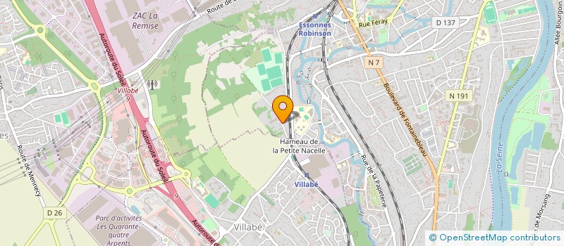 localisation de l'entreprise SCI ELECTRONIQUE à CORBEIL-ESSONNES