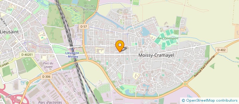 localisation de l'entreprise SCI ELEGANCIA POIRON à MOISSY-CRAMAYEL