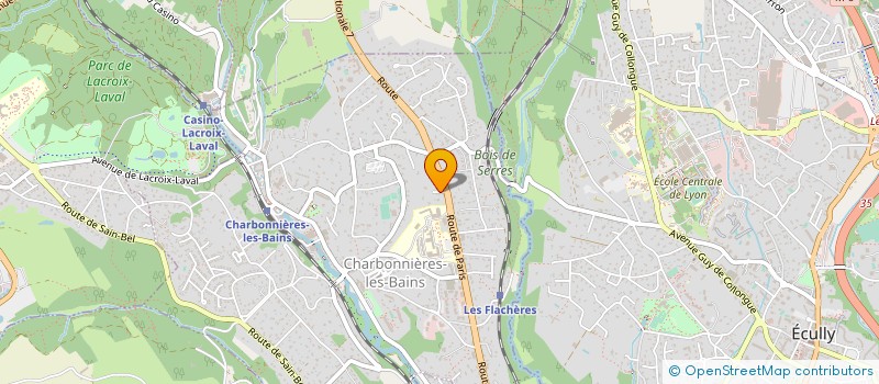 localisation de l'entreprise SCI ELEGIE  CHARBONNIERES-LES-BAINS