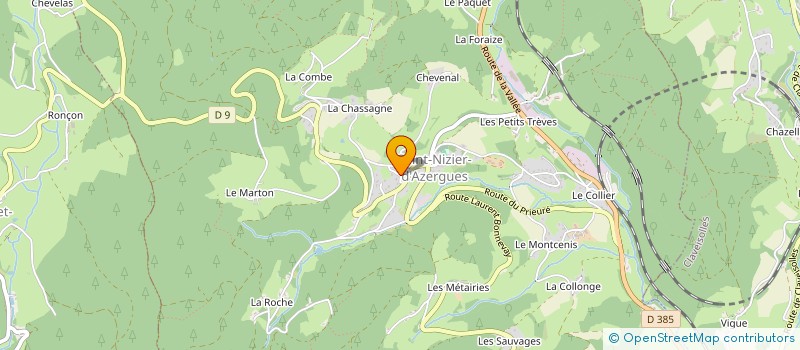 localisation de l'entreprise SCI ELEHA  SAINT-NIZIER-D'AZERGUES