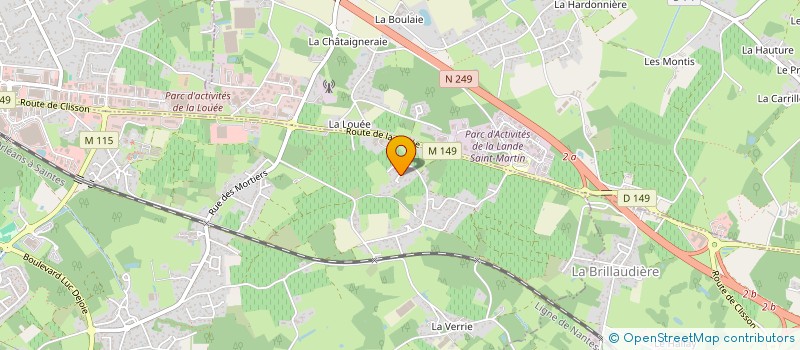 localisation de l'entreprise SCI ELEMER  VERTOU