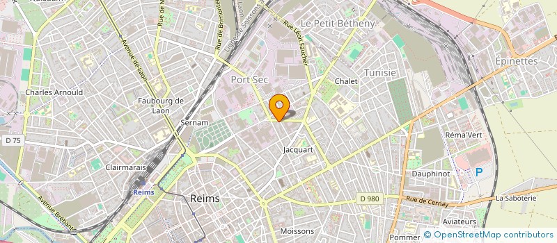 localisation de l'entreprise SCI ELEMING  REIMS