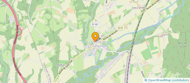 localisation de l'entreprise SCI ELENA  SAINT-JEAN-DE-GALAURE