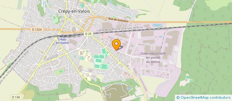 localisation de l'entreprise SCI ELENA  CREPY-EN-VALOIS