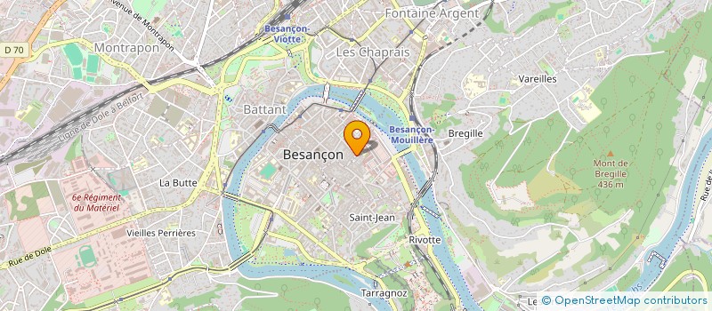 localisation de l'entreprise SCI ELENA  BESANCON