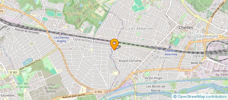 localisation de l'entreprise SCI ELENO  CHELLES