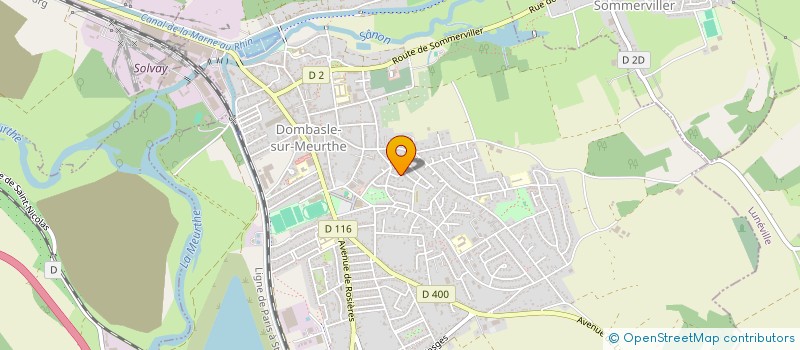 localisation de l'entreprise SCI ELENSA  DOMBASLE-SUR-MEURTHE