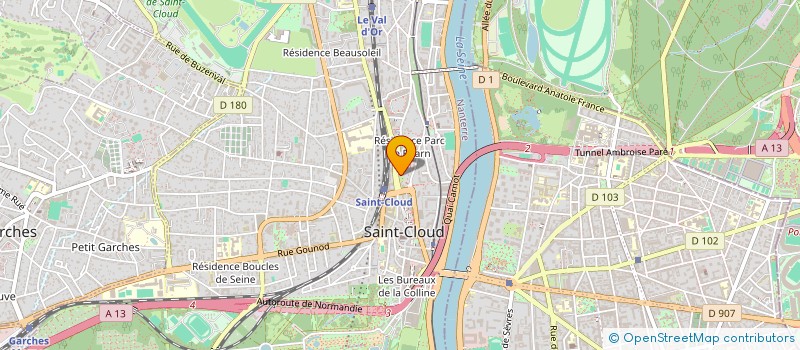 localisation de l'entreprise SCI ELEUTERA à SAINT-CLOUD